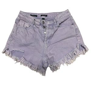 Wild Fable Highest Waist Purple Jean Shorts
